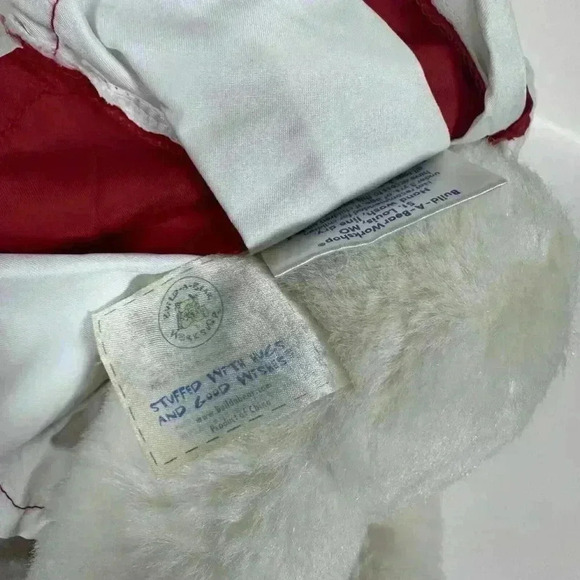 Build A Bear!! Vintage Cheerleader Teddy Bear Plush Cheer White & Red Outfit - Picture 11 of 15